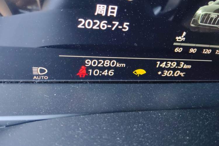 Used Audi A6 2021 allroad quattro Explorer 55 TFSI Prestige Off-Road Model Odometer Close Up