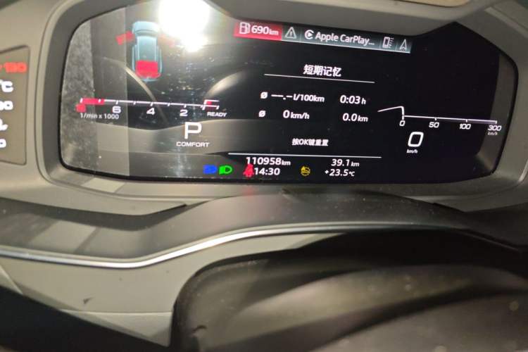 Used Audi A6 2021 Avant Avant-garde 45 TFSI Prestige Dynamic Edition Odometer Close Up