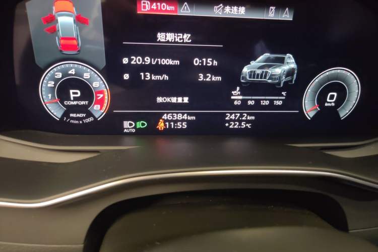 Used Audi A6 2021 allroad quattro Explorer 55 TFSI Prestige Off-Road Model Odometer Close Up