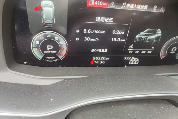 Used Audi A6 2021 allroad quattro Explorer 55 TFSI Prestige Off-Road Model Odometer Close Up