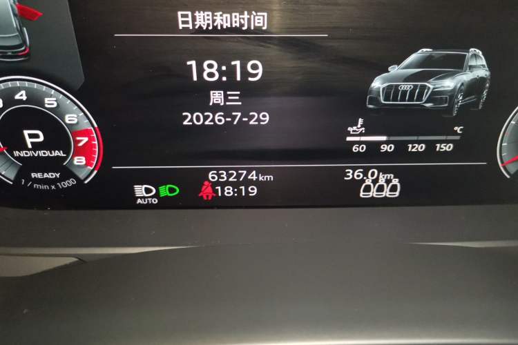 Used Audi A6 2021 allroad quattro Explorer 55 TFSI Prestige Off-Road Model Odometer Close Up