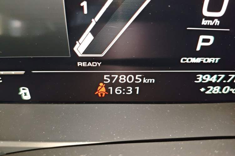 Used Audi A6 2021 allroad quattro Explorer 55 TFSI Prestige Off-Road Model Odometer Close Up