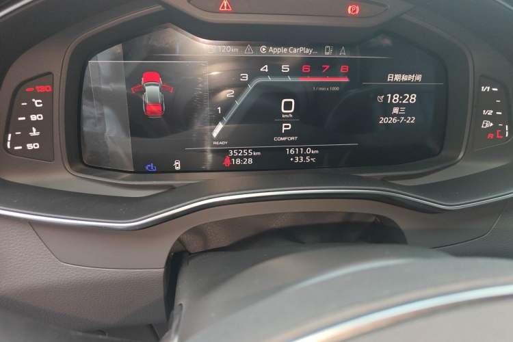 Used Audi A6 2022 allroad quattro Explorer 55 TFSI Prestige Off-Road Model Odometer Close Up