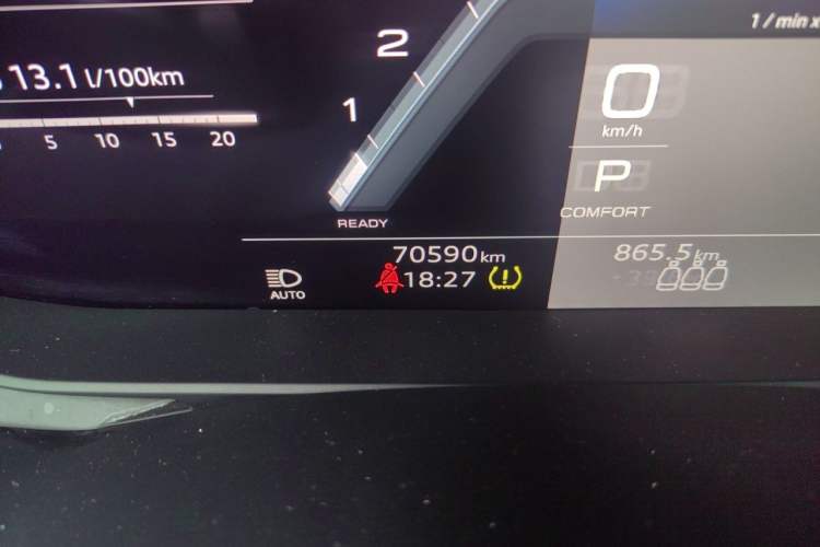 Used Audi A6 2022 allroad quattro Explorer 55 TFSI Prestige Off-Road Model Odometer Close Up