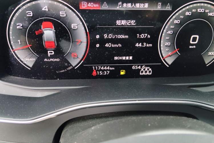 Used Audi A6 2022 allroad quattro Explorer 55 TFSI Prestige Off-Road Model Odometer Close Up