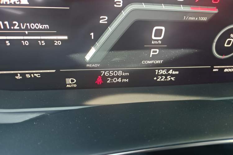 Used Audi A6 2022 allroad quattro Explorer 55 TFSI Prestige Off-Road Model Odometer Close Up