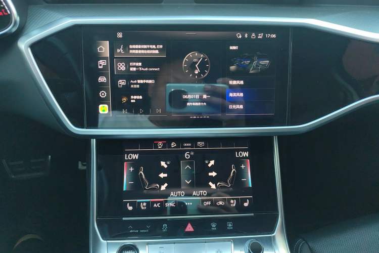Used Audi A6 2024 allroad quattro 55 TFSI Prestige Off-Road Model Audio And AC Panel