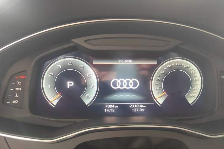 Used Audi A6 2024 allroad quattro 55 TFSI Prestige Off-Road Model Odometer Close Up