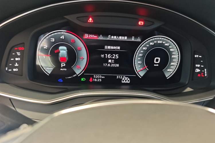 Used Audi A6 2024 allroad quattro 55 TFSI Prestige Off-Road Model Odometer Close Up