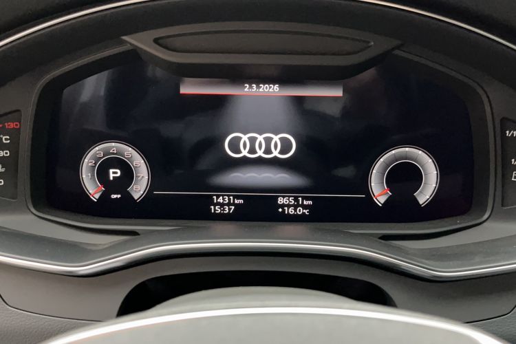 Used Audi A6 2024 allroad quattro 55 TFSI Prestige Off-Road Model Odometer Close Up