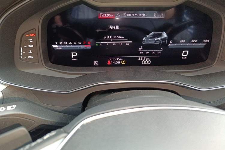 Used Audi A6 2024 Avant Futurist 45 TFSI Prestige Dynamic Edition Odometer Close Up