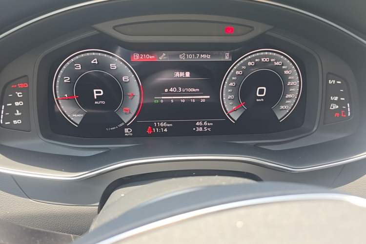 Used Audi A6 2025 allroad quattro Explorer 55 TFSI Prestige Off-Road Model Odometer Close Up