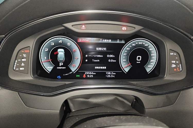 Used Audi A6 2025 allroad quattro Explorer 55 TFSI Prestige Off-Road Model Odometer Close Up