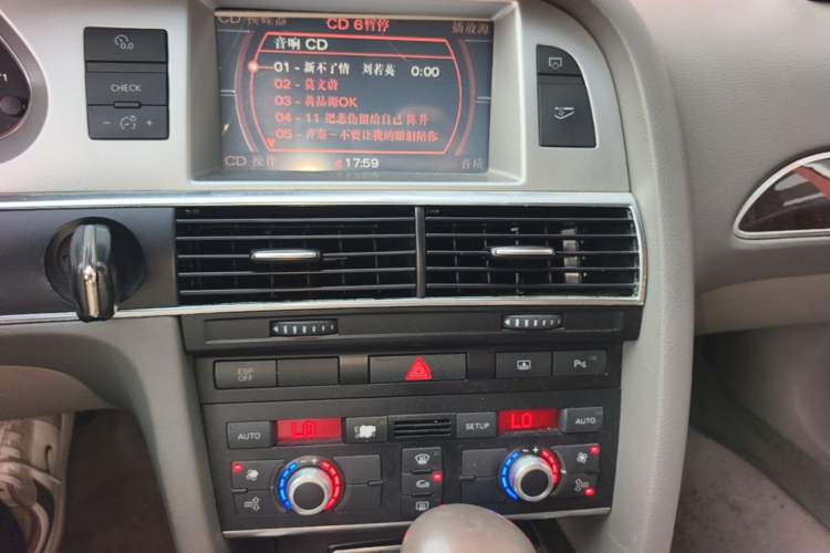 Used Audi A6L 2008 2.4L Technology version Audio And AC Panel