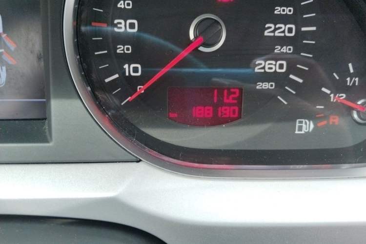 Used Audi A6L 2009 2.4L Technology version Odometer Close Up