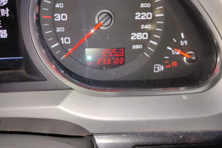 Used Audi A6L 2009 2.4L Comfort Edition Odometer Close Up