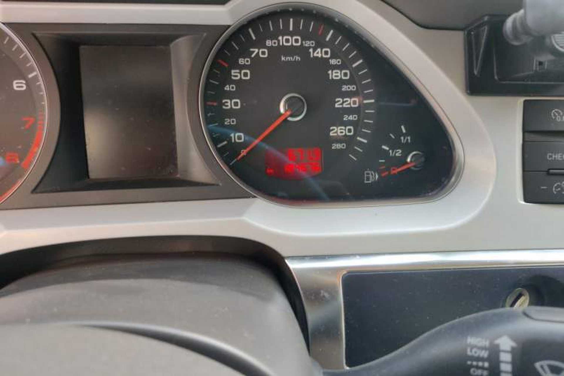 Used Audi A6L 2010 2.4L Technology Edition Odometer Close Up