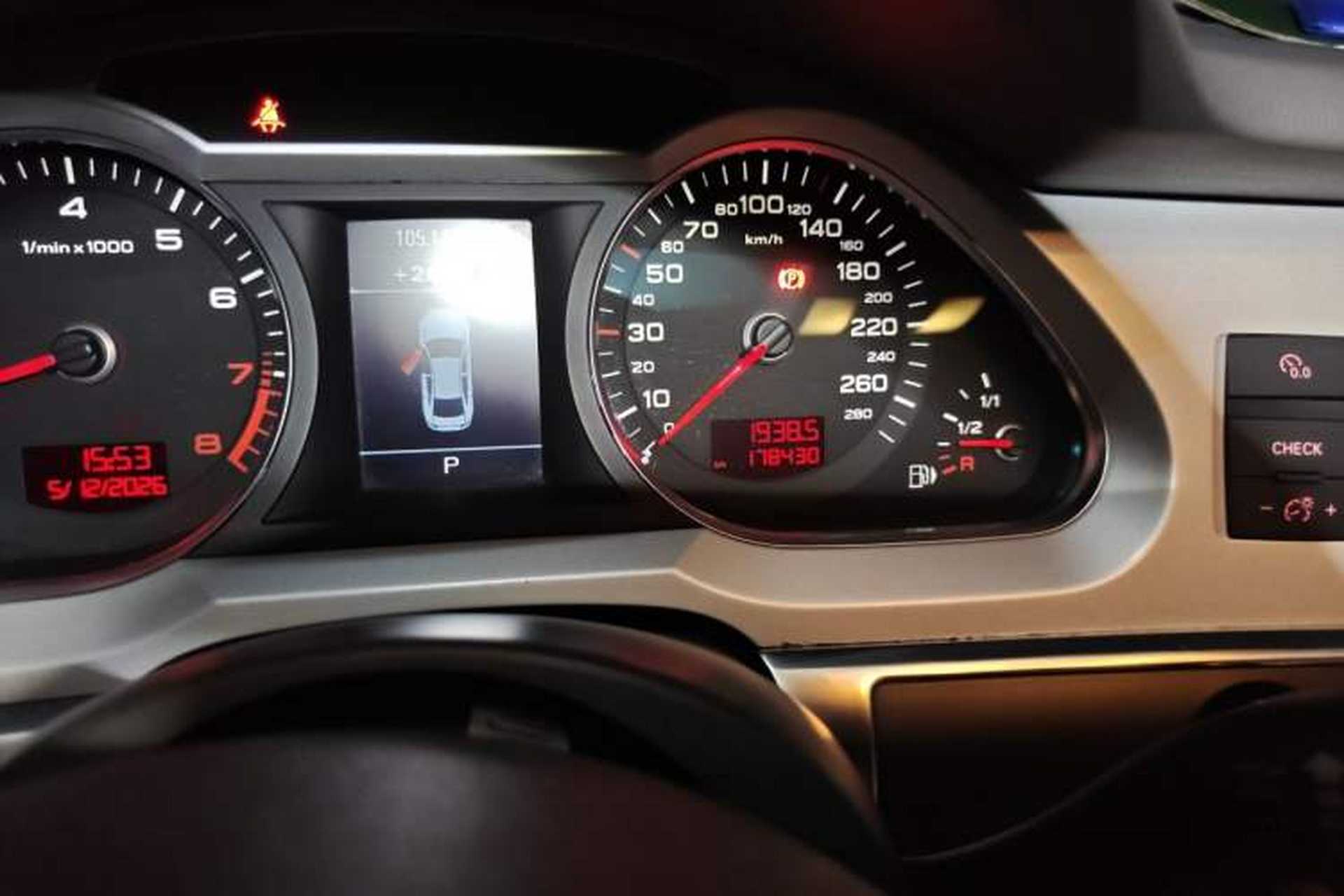 Used Audi A6L 2010 2.4L Technology Edition Odometer Close Up
