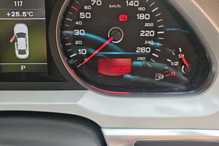 Used Audi A6L 2010 2.4L Technology Edition Odometer Close Up