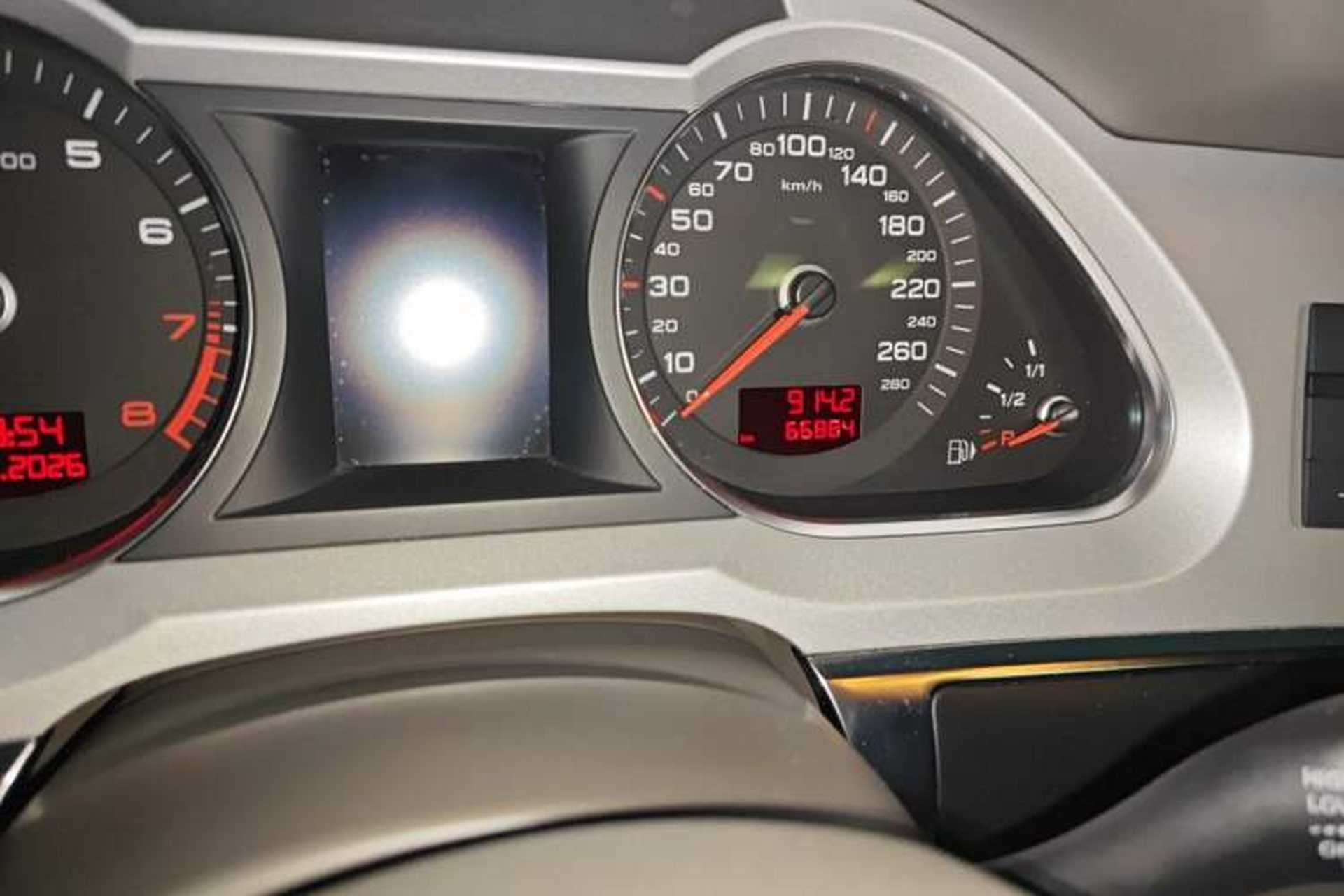 Used Audi A6L 2010 2.4L Comfort Edition Odometer Close Up