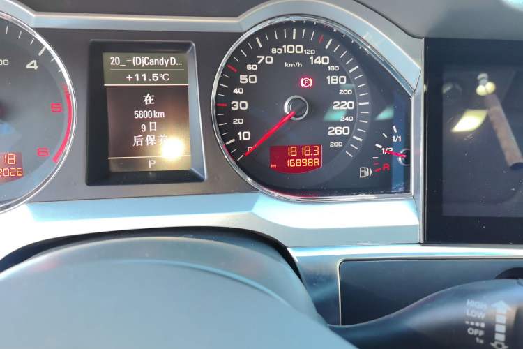 Used Audi A6L 2011 2.7 TDI Comfort Model Odometer Close Up