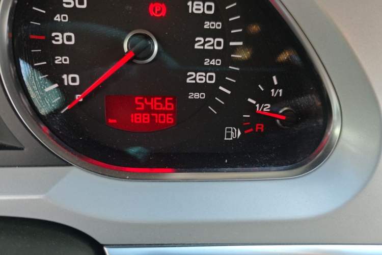 Used Audi A6L 2011 2.4L Technology Edition Odometer Close Up
