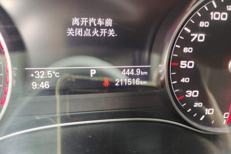 Used Audi A6L 2012 30 FSI Comfort Model Odometer Close Up