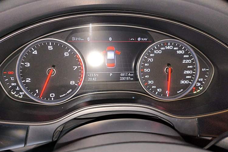 Used Audi A6L 2012 35 FSI Comfort Model Odometer Close Up