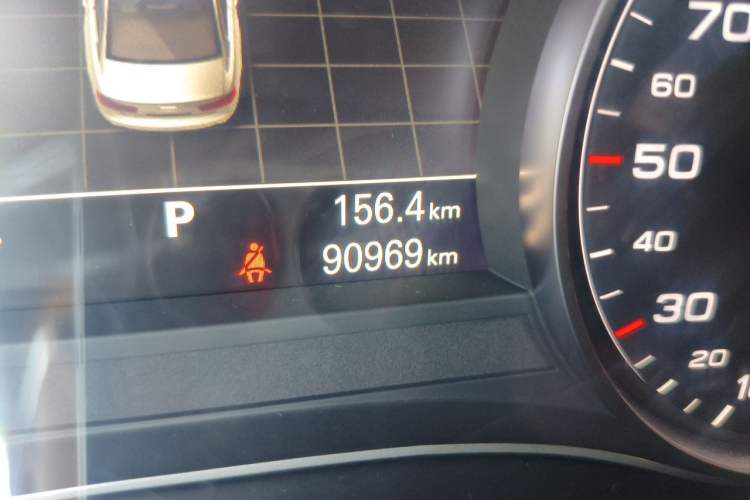 Used Audi A6L 2012 TFSI Comfort Model Odometer Close Up