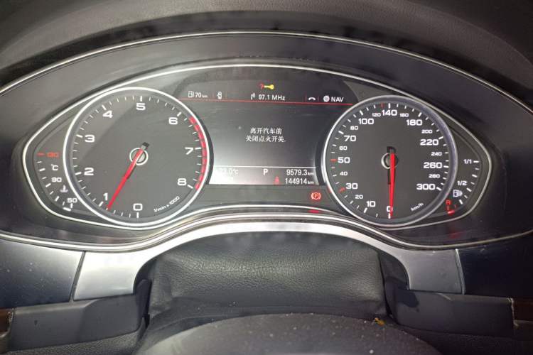 Used Audi A6L 2012 TFSI Comfort Model Odometer Close Up
