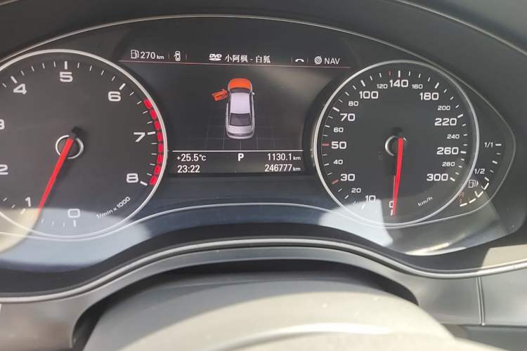 Used Audi A6L 2012 50 TFSI quattro Luxury Model Odometer Close Up