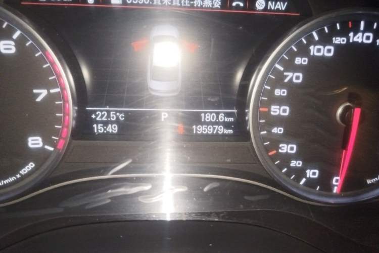 Used Audi A6L 2012 30 FSI Comfort Model Odometer Close Up