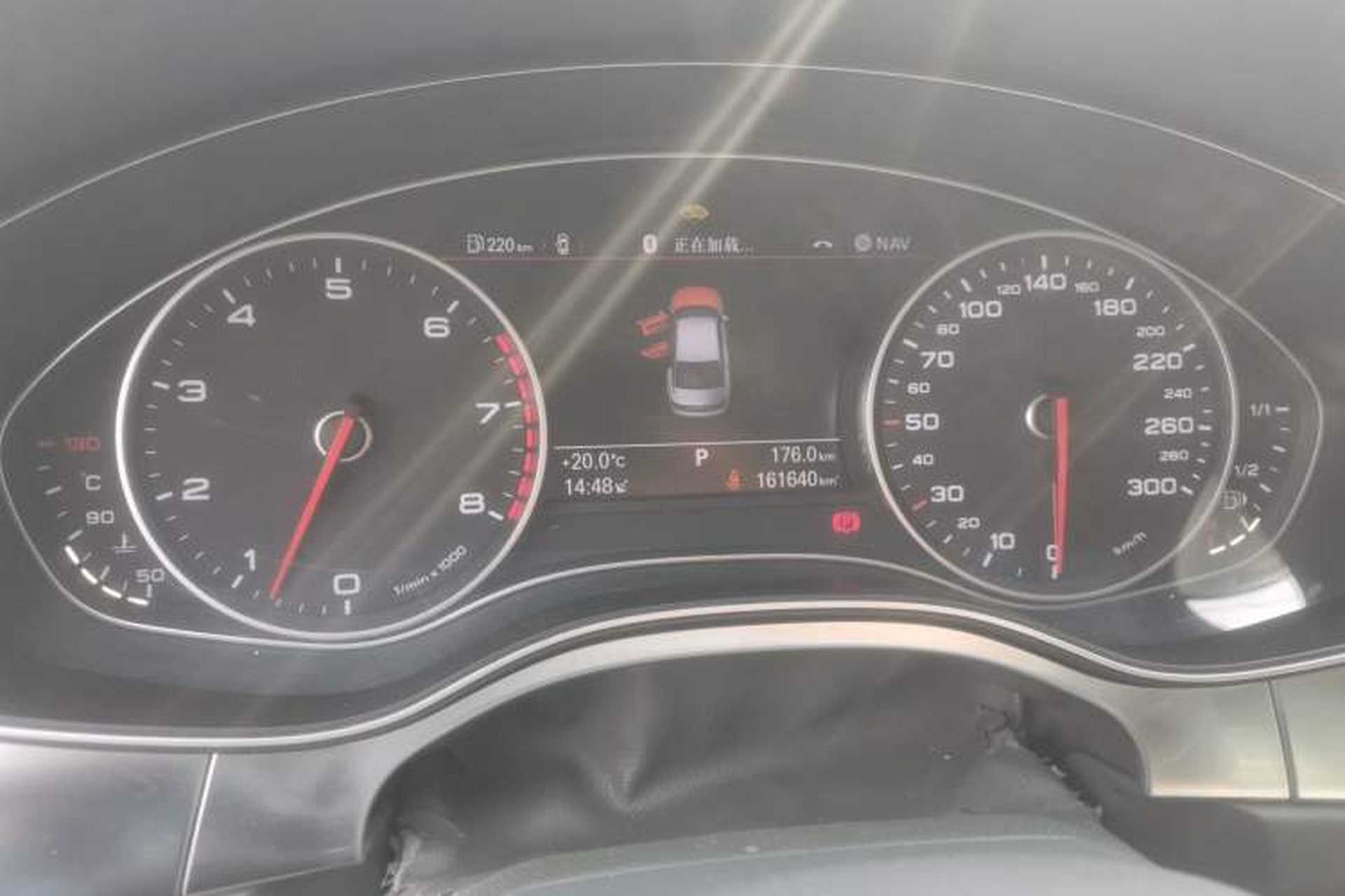 Used Audi A6L 2012 30 FSI Comfort Model Odometer Close Up