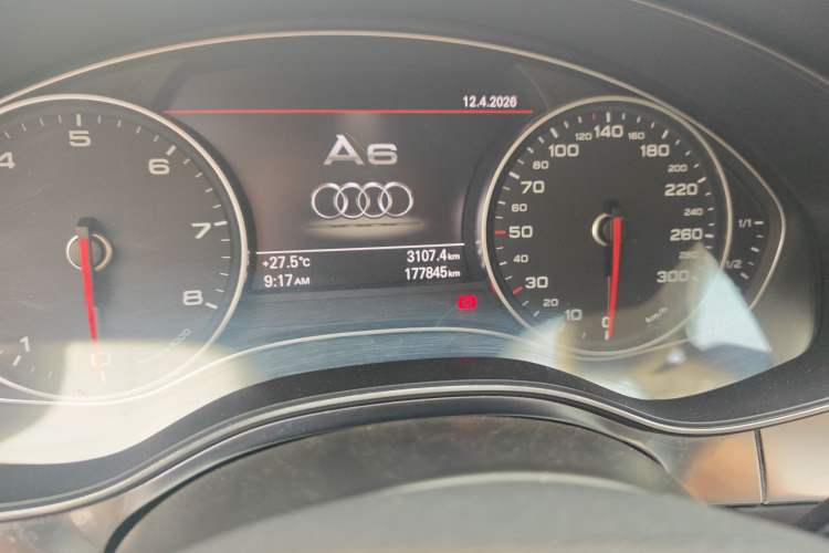 Used Audi A6L 2012 35 FSI Comfort Model Odometer Close Up