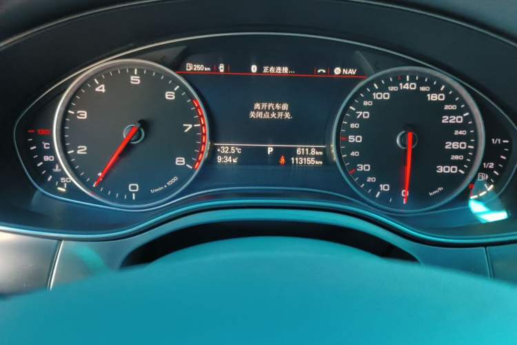 Used Audi A6L 2012 35 FSI Comfort Model Odometer Close Up