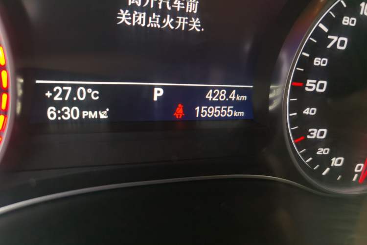 Used Audi A6L 2012 TFSI Standard Model Odometer Close Up