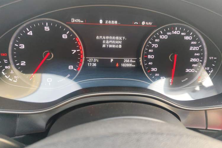 Used Audi A6L 2012 30 FSI Comfort Model Odometer Close Up