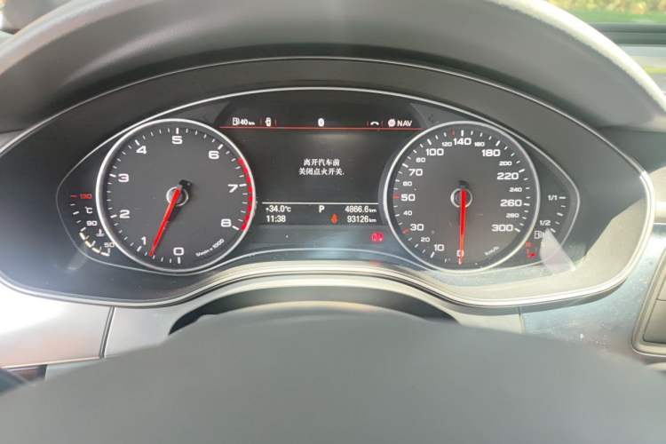 Used Audi A6L 2012 30 FSI Luxury Model Odometer Close Up