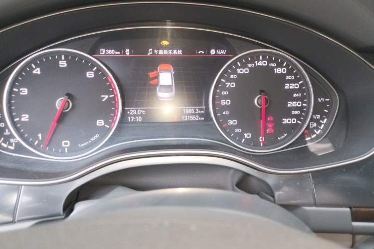 Used Audi A6L 2012 35 FSI Luxury Model Odometer Close Up