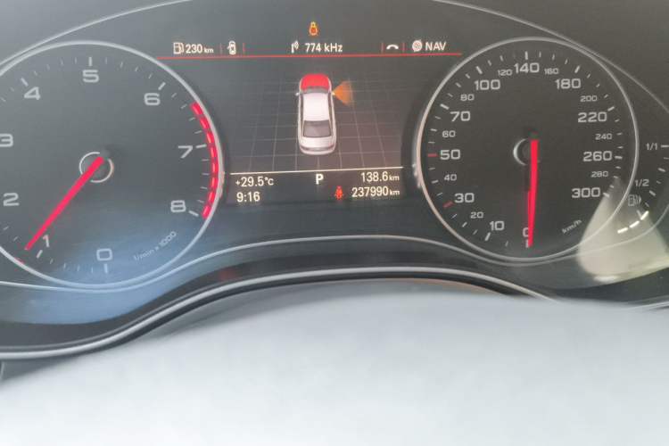 Used Audi A6L 2012 30 FSI Technology Edition Odometer Close Up