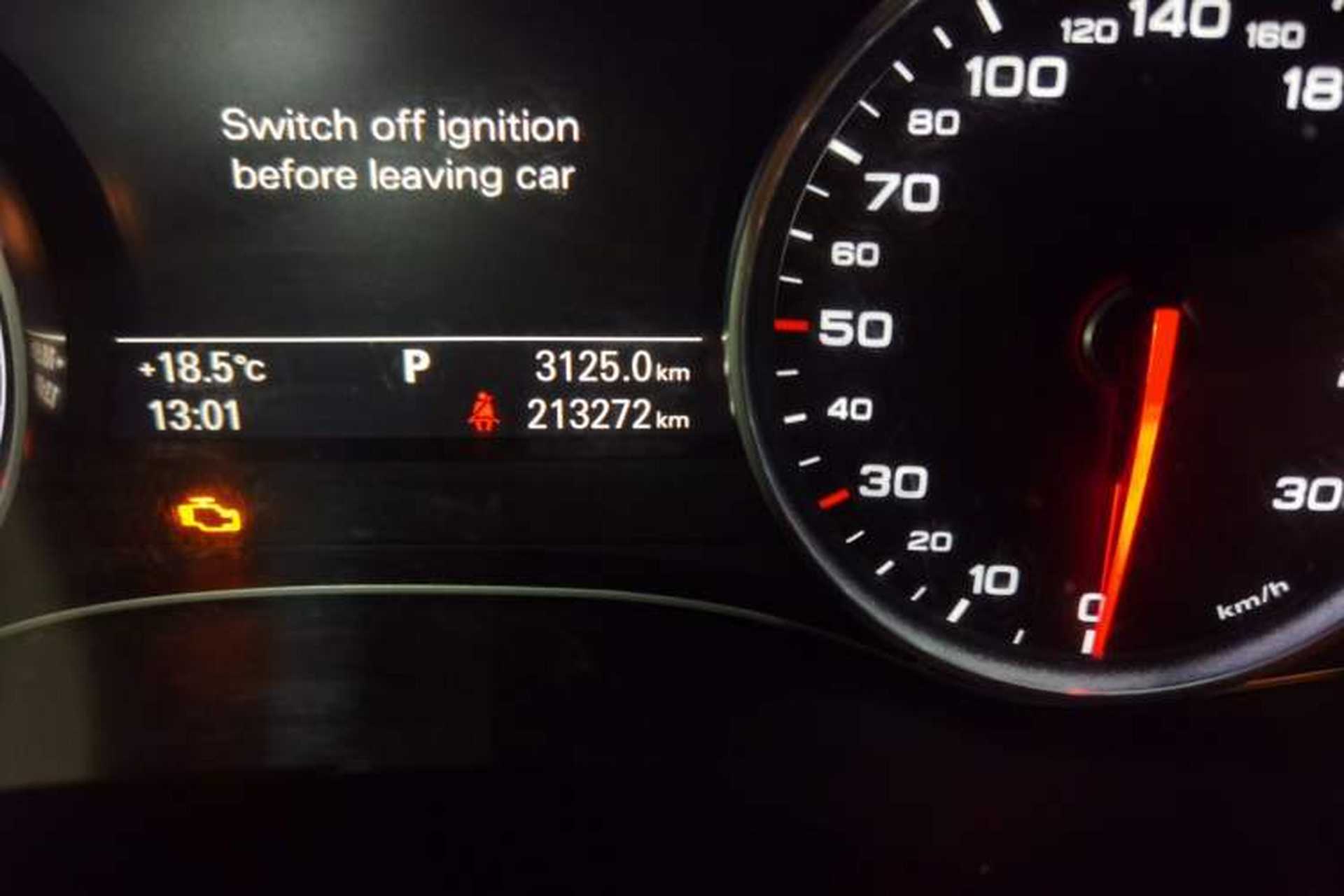 Used Audi A6L 2012 35 FSI Comfort Model Odometer Close Up