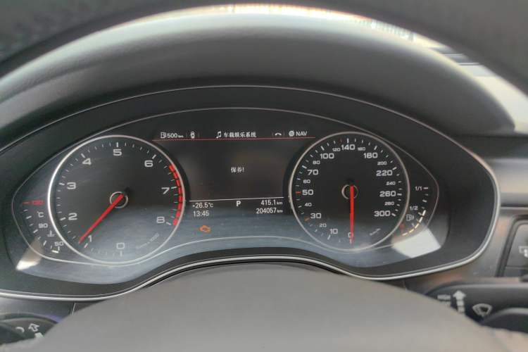 Used Audi A6L 2012 30 FSI Comfort Model Odometer Close Up