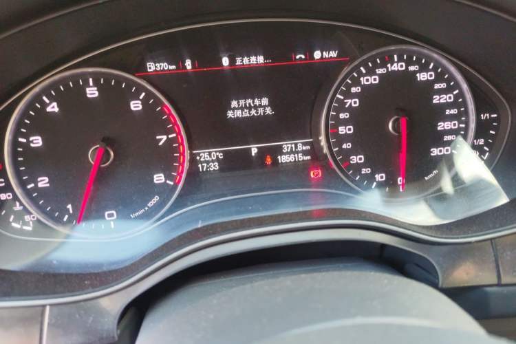 Used Audi A6L 2012 30 FSI Comfort Model Odometer Close Up