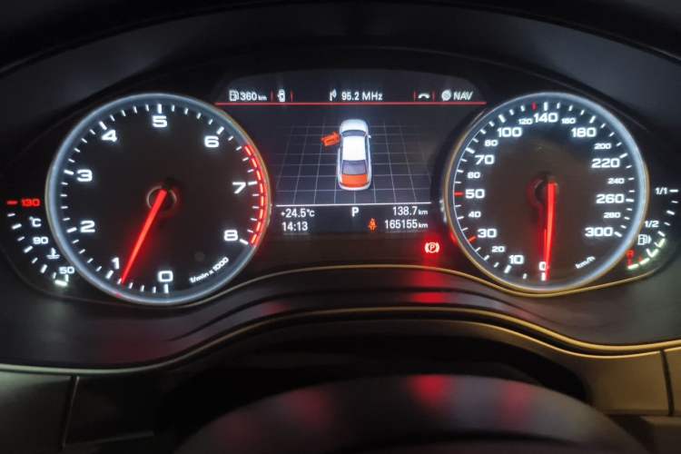 Used Audi A6L 2012 30 FSI Luxury Model Odometer Close Up