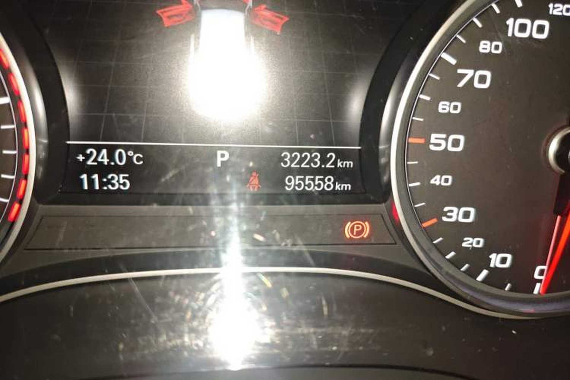 Used Audi A6L 2012 TFSI Standard Model Odometer Close Up