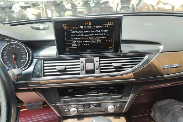 Used Audi A6L 2014 35 FSI quattro Luxury Model Audio And AC Panel