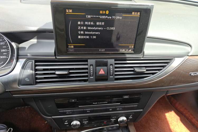 Used Audi A6L 2014 35 FSI quattro Luxury Model Audio And AC Panel