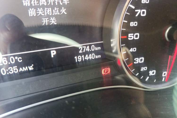 Used Audi A6L 2014 30 FSI Technology Model Odometer Close Up