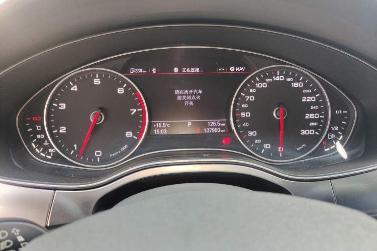 Used Audi A6L 2014 30 FSI Technology Model Odometer Close Up