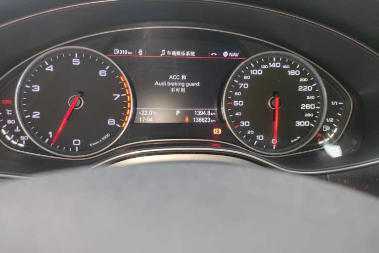 Used Audi A6L 2014 50 TFSI quattro Luxury Model Odometer Close Up